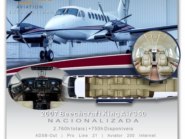 King Air 350 ano 2007 – Nacionalizado