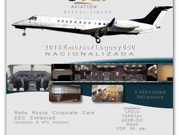 EMBRAER LEGACY 650 2013